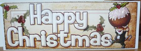 Christmas Pudding Mouse Large Dl. by Yvonne Benton