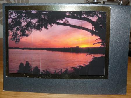 Sunset Through Tree Side Stacker by Yvonne Benton