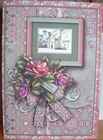 Leighton Hall Pink Landscape Kit 6 Pages, Including Decoupage Step by Step by Yvonne Benton