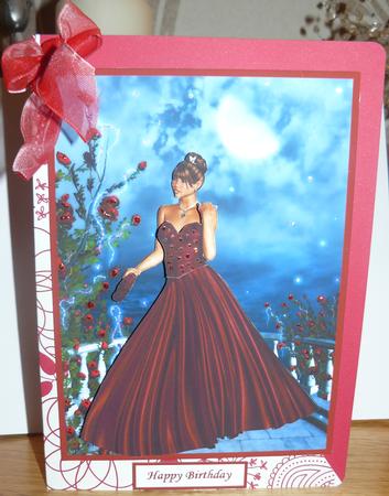 1st Ball Decoupage 2 by Yvonne Benton