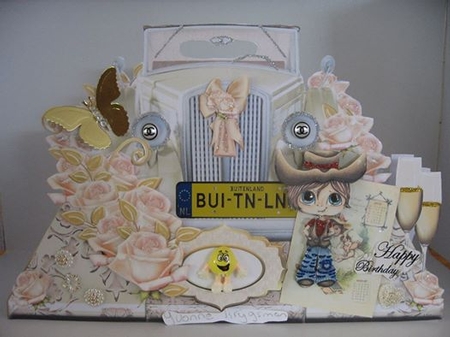 The Wedding Car - Large shaped design by Yvonne Krijgsman