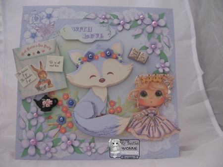 Cute Little Lilac Fox Mini Kit by Yvonne Krijgsman