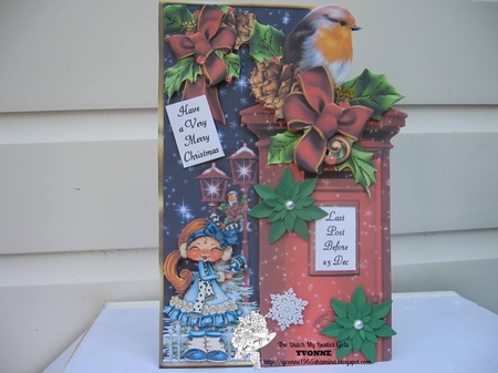 Wait a Minute Mr Postman - Christmas Robin by Yvonne Krijgsman