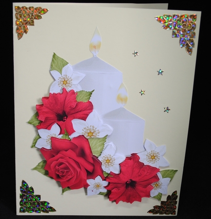 Festive Candles PNG and JPG by Yvonne Middleton