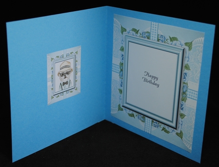 Gorgeous Dog In Floral Frame 8x8 Mini Kit by Yvonne Middleton