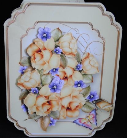 Yellow Roses - Pop-up Card Mini Kit by Yvonne Middleton