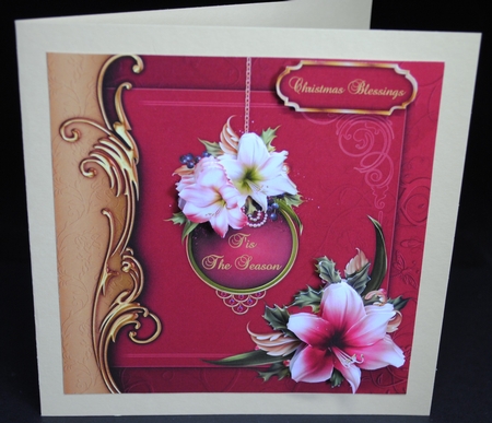 Tis The Season - Square Card Front & Step-by-Step by Yvonne Middleton