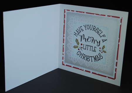 Quick Card Cute Santa INSERT by Yvonne Middleton