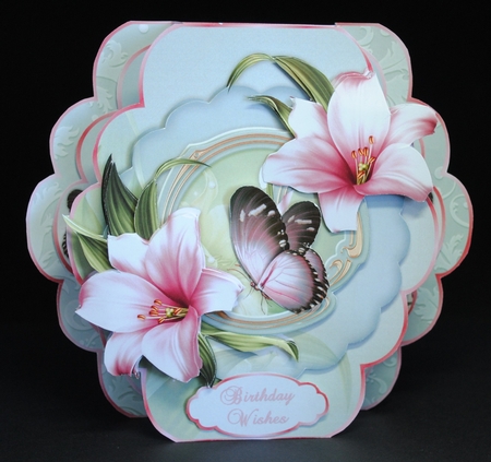 Lovely Lilies - Quick & Easy Pop-out Card Mini-Kit by Yvonne Middleton