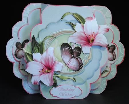 Lovely Lilies - Quick & Easy Pop-out Card Mini-Kit by Yvonne Middleton