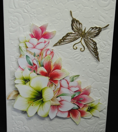 Amaryllis Vignette with Decoupage by Yvonne Middleton