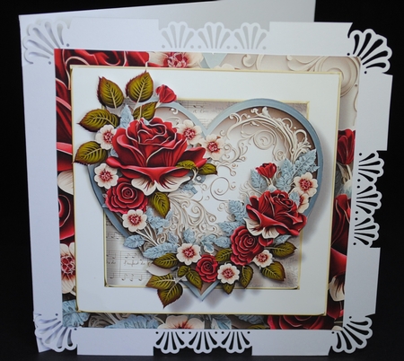 Gorgeous Vintage Heart 1 8x8 by Yvonne Middleton