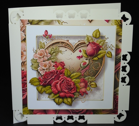 Gorgeous Vintage Heart 7 8x8 by Yvonne Middleton