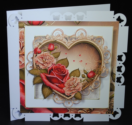 Gorgeous Vintage Heart 6 8x8 by Yvonne Middleton