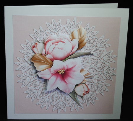 Elegance Doily Backgrounds-Candy Floss by Yvonne Middleton