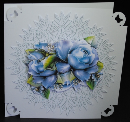 Elegance Doily Backgrounds-Candy Floss by Yvonne Middleton
