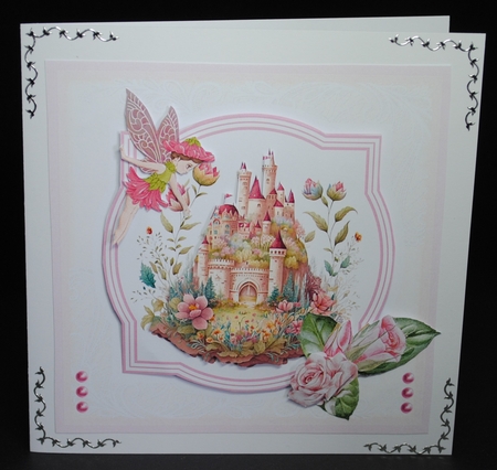 Fairy Castle #1 (7x7 inch square card kit) by Yvonne Middleton
