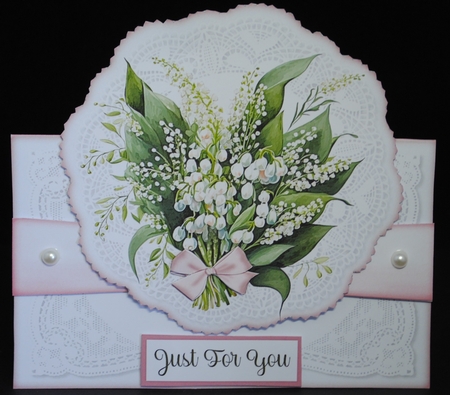 A Bumper Kit of 12 Birth Month Floral All Occasions 7 x 7 Shaped Cards by Yvonne Middleton