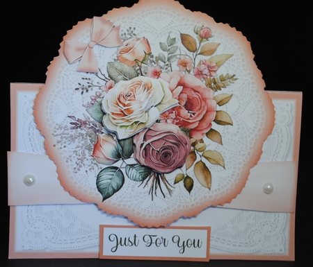 A Bumper Kit of 12 Birth Month Floral All Occasions 7 x 7 Shaped Cards by Yvonne Middleton