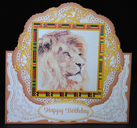 8 x Big Cats Little Cats All Occasions 7 x 7 Shaped Cards Bundle by Yvonne Middleton