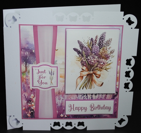 Lavender panel card front 3 by Yvonne Middleton