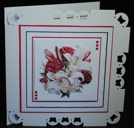 Red Roses and White Lilies by Yvonne Middleton