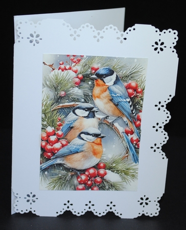 Winter Birds Tags / Toppers / Journal cards / ATC cards by Yvonne Middleton