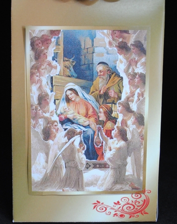 Pinch Gift Bag + Card - Sing Choirs of Angels by Yvonne Middleton