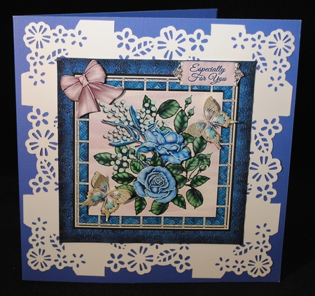 Winter Blue Roses by Yvonne Middleton