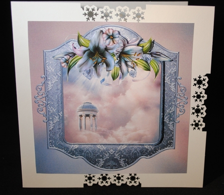 Floating Lily Gazebo Quick Card Topper by Yvonne Middleton