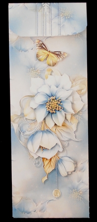 Winter Flowers Cutlery Wrap by Yvonne Middleton