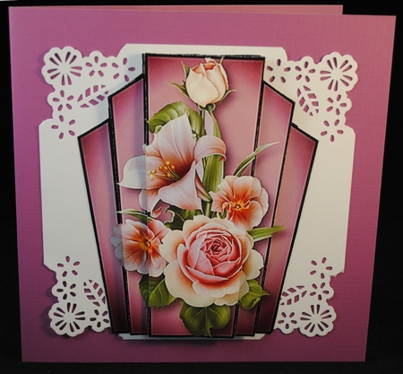 Art Deco Stacker - Roses & Lilies by Yvonne Middleton