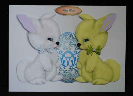 Easter Bunny Parade Girls Clipart Clip Art by Yvonne Middleton