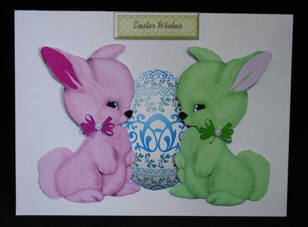Easter Bunny Parade Girls Clipart Clip Art by Yvonne Middleton