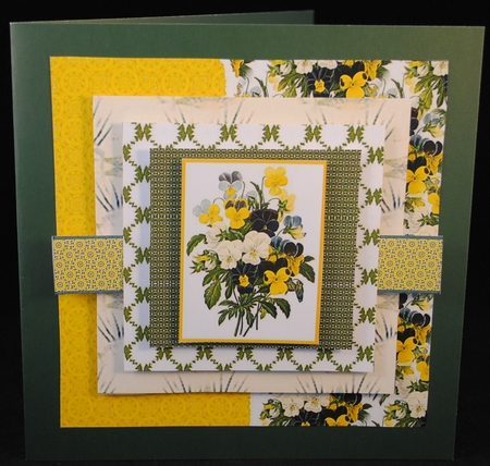 8X8 Flower Layers 5 by Yvonne Middleton