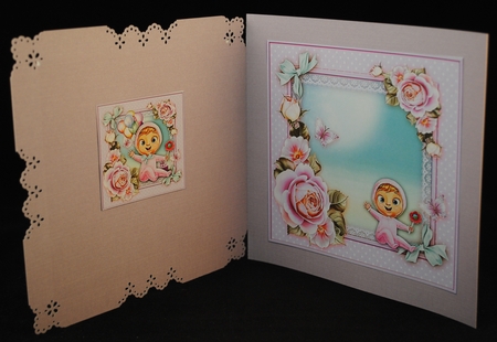 Baby Girl Birthday Card Mini Kit by Yvonne Middleton