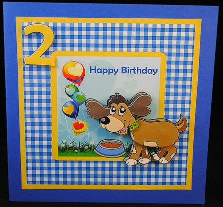 Happy Birthday - Puppy by Yvonne Middleton