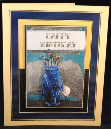 Golf - Happy Birthday by Yvonne Middleton