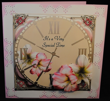 Special Times - Pink Amaryllis & Polka Dots by Yvonne Middleton
