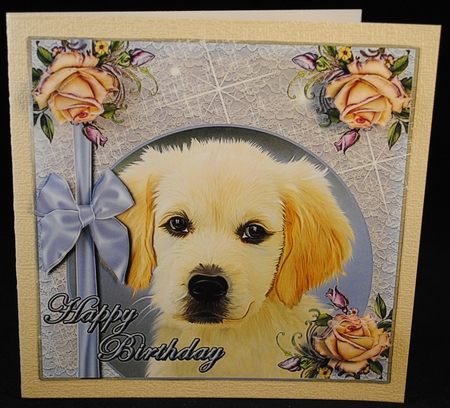 Mini Kit- Happy Birthday - Beautiful Puppy #1 by Yvonne Middleton