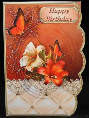 Lilies - Scallop Edged Card Mini Kit by Yvonne Middleton