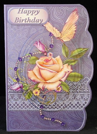 The Rose - Scallop Edged Card Mini Kit by Yvonne Middleton