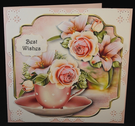 Teacup & Saucer Roses Set 2 Bumper Kit by Yvonne Middleton