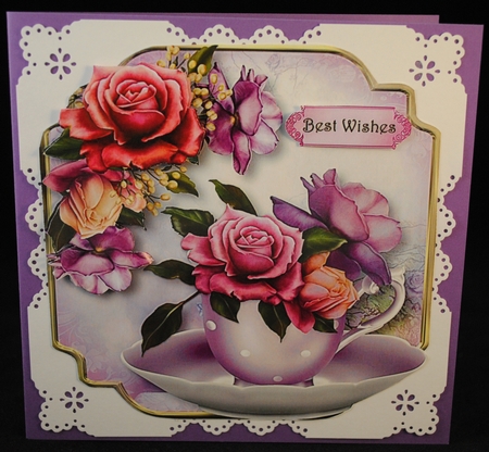 Teacup & Saucer Roses Set 2 Bumper Kit by Yvonne Middleton