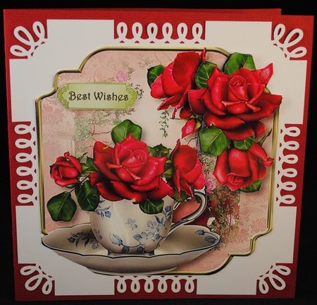 Teacup & Saucer Roses Set 2 Bumper Kit by Yvonne Middleton