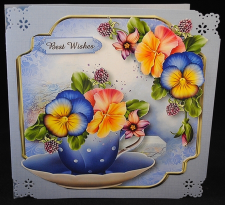 Teacup & Saucer Floral Set 2 Bumper Kit by Yvonne Middleton