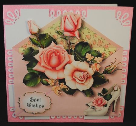 Envelope Of Flowers -Wedding Roses by Yvonne Middleton