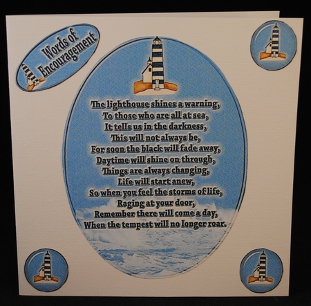 Three Encouragement Verse Toppers by Yvonne Middleton