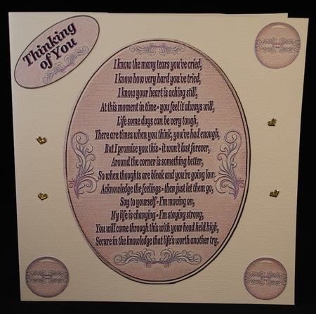 Three Encouragement Verse Toppers by Yvonne Middleton