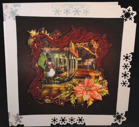 Christmas in Town Topper by Yvonne Middleton